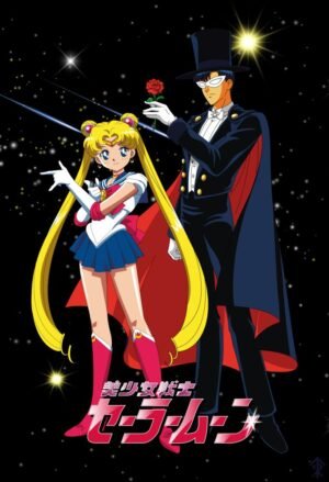 Poster Sailor Moon y Tuxedo Mask
