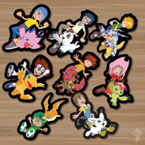 Stickers Colección Digimon x 8 Unidades
